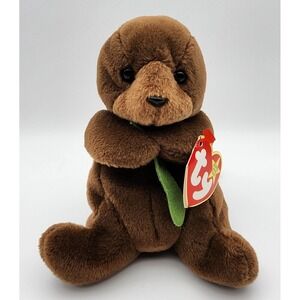 Seaweed Beanie Baby- TY‎ Seaweed the Otter 1995